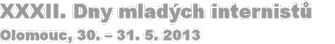 XXXII. Dny mladých internistů